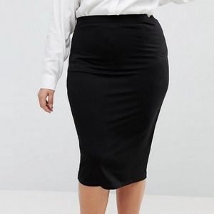 ASOS DESIGN Curve jersey pencil skirt